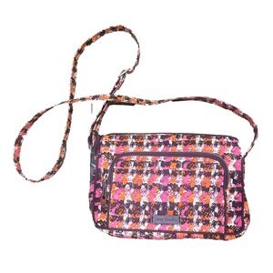 Vera Bradley Iconic RFID Little Hipster Crossbody Bag Purse Houndstooth Tweed